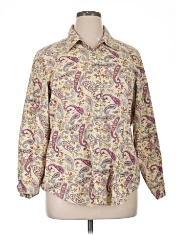 Elisabeth by Liz Claiborne Long Sleeve Button-Down Shirt (view 1)
