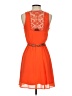 BCX 100% Polyester Solid Orange Casual Dress Size XS - photo 2