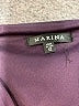 Marina 100% Polyester Black Short Sleeve Top Size 12 - photo 7