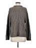 Gap Metallic Solid Chevron-herringbone Brown Gray Turtleneck Sweater Size XS - photo 1