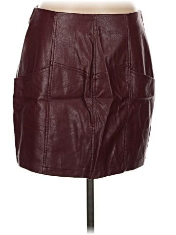 Brave Soul Faux Leather Skirt (view 1)