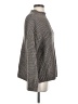 Gap Metallic Solid Chevron-herringbone Brown Gray Turtleneck Sweater Size XS - photo 4