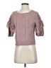 BB Dakota 100% Acrylic Chevron-herringbone Solid Pink Pullover Sweater Size S - photo 1
