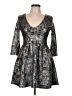 One Clothing Metallic Silver Cocktail Dress Size L - photo 1