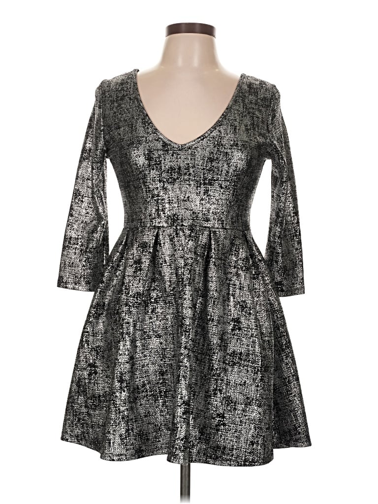 Pre-owned One Clothing Cocktail Dress In Silver