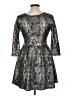 One Clothing Metallic Silver Cocktail Dress Size L - photo 2