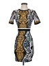 Jealous Tomato Graphic Gray Cocktail Dress Size S - photo 1