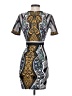 Jealous Tomato Graphic Gray Cocktail Dress Size S - photo 2