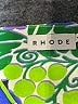 Rhode 100% Viscose Tropical Blue Casual Dress Size 4 - photo 7