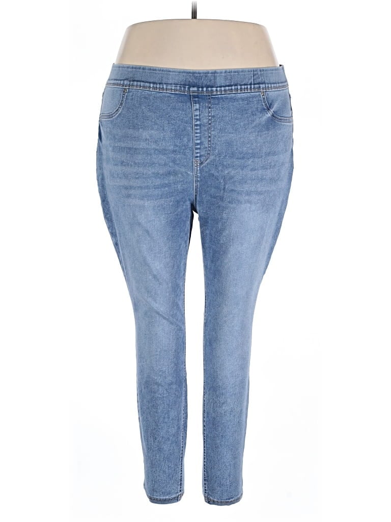 Pre-owned Terra & Sky Jeggings In Blue