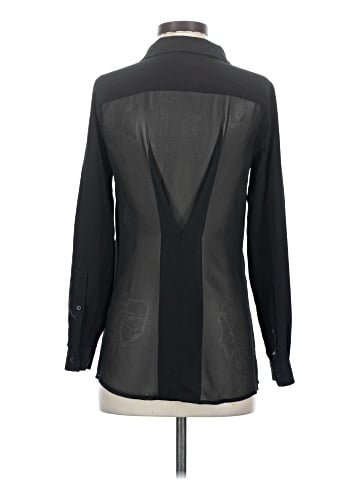 ALLSAINTS Long Sleeve Silk Top (view 2)
