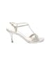 Stuart Weitzman Metallic Silver Sandals Size 6 1/2 - photo 1