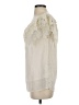 Gold Hawk Ivory Sleeveless Blouse Size S - photo 5