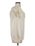 Gold Hawk Ivory Sleeveless Blouse Size S - photo 4