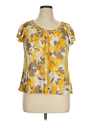 Banana Republic Factory Store Short Sleeve Blouse (view 1)