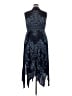 BILA 100% Rayon Paisley Blue Cocktail Dress Size XXL - photo 2