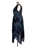 BILA 100% Rayon Paisley Blue Cocktail Dress Size XXL - photo 5