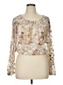 Dots Ivory Long Sleeve Blouse Size XL - photo 1
