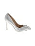 Badgley Mischka Silver Heels Size 7 - photo 1
