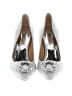 Badgley Mischka Silver Heels Size 7 - photo 2