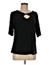 Attitudes by Renee Black Short Sleeve Top Size M - photo 1