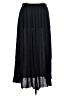 DKNY 100% Polyester Solid Black Blue Formal Skirt Size L - photo 1