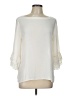 Ann Taylor LOFT Outlet 100% Polyester Ivory 3/4 Sleeve Blouse Size Lg Petite - photo 1