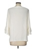 Ann Taylor LOFT Outlet 100% Polyester Ivory 3/4 Sleeve Blouse Size Lg Petite - photo 2