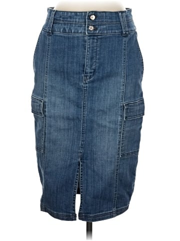 White House Black Market Denim Skirt (view 1)