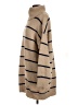 Pull&Bear Stripes Tan Turtleneck Sweater Size S - photo 5