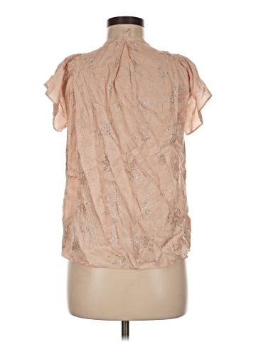 Rebecca Taylor Short Sleeve Silk Top (view 2)