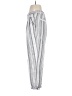 Garnet Hill 100% Linen Stripes Silver Linen Pants Size 4 - photo 5