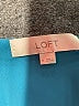 Ann Taylor LOFT 100% Polyester Teal Sleeveless Blouse Size M - photo 7