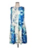 Eliza J Print Blue Casual Dress Size 16 - photo 1