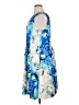 Eliza J Print Blue Casual Dress Size 16 - photo 5