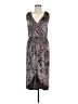 Pol 100% Polyester Paisley Gray Casual Dress Size M - photo 1