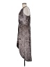Pol 100% Polyester Paisley Gray Casual Dress Size M - photo 5