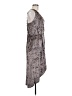 Pol 100% Polyester Paisley Gray Casual Dress Size M - photo 4