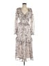 Francesca's 100% Polyester Silver Cocktail Dress Size M - photo 1