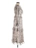 Francesca's 100% Polyester Silver Cocktail Dress Size M - photo 4