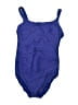 Lands' End Solid Blue One Piece Swimsuit Size 6 - photo 1