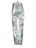 Gap 100% Polyester Metallic Silver Jeggings Size 0r - photo 2