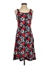 Columbia Print Red Casual Dress Size S - photo 1