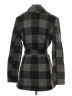 CoffeeShop 100% Polyester Plaid Gray Coat Size S - photo 2