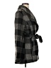 CoffeeShop 100% Polyester Plaid Gray Coat Size S - photo 4