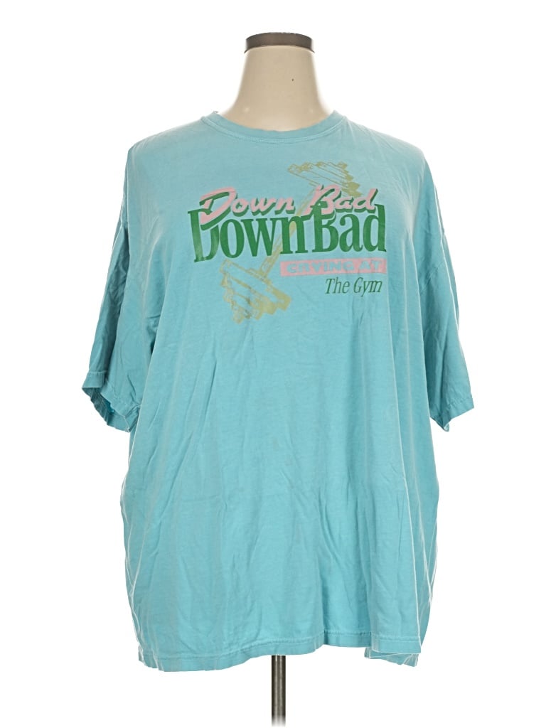 Pre-owned Comfort Colors Short Sleeve T-shirt In Blue