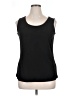 Susan Graver Black Sleeveless T-Shirt Size 14 - photo 1