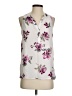 Sweet Rain 100% Polyester Floral Ivory Sleeveless Blouse Size S - photo 1