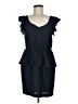 A New York 100% Polyester Solid Blue Cocktail Dress Size M - photo 1