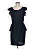 A New York 100% Polyester Solid Blue Cocktail Dress Size M - photo 2